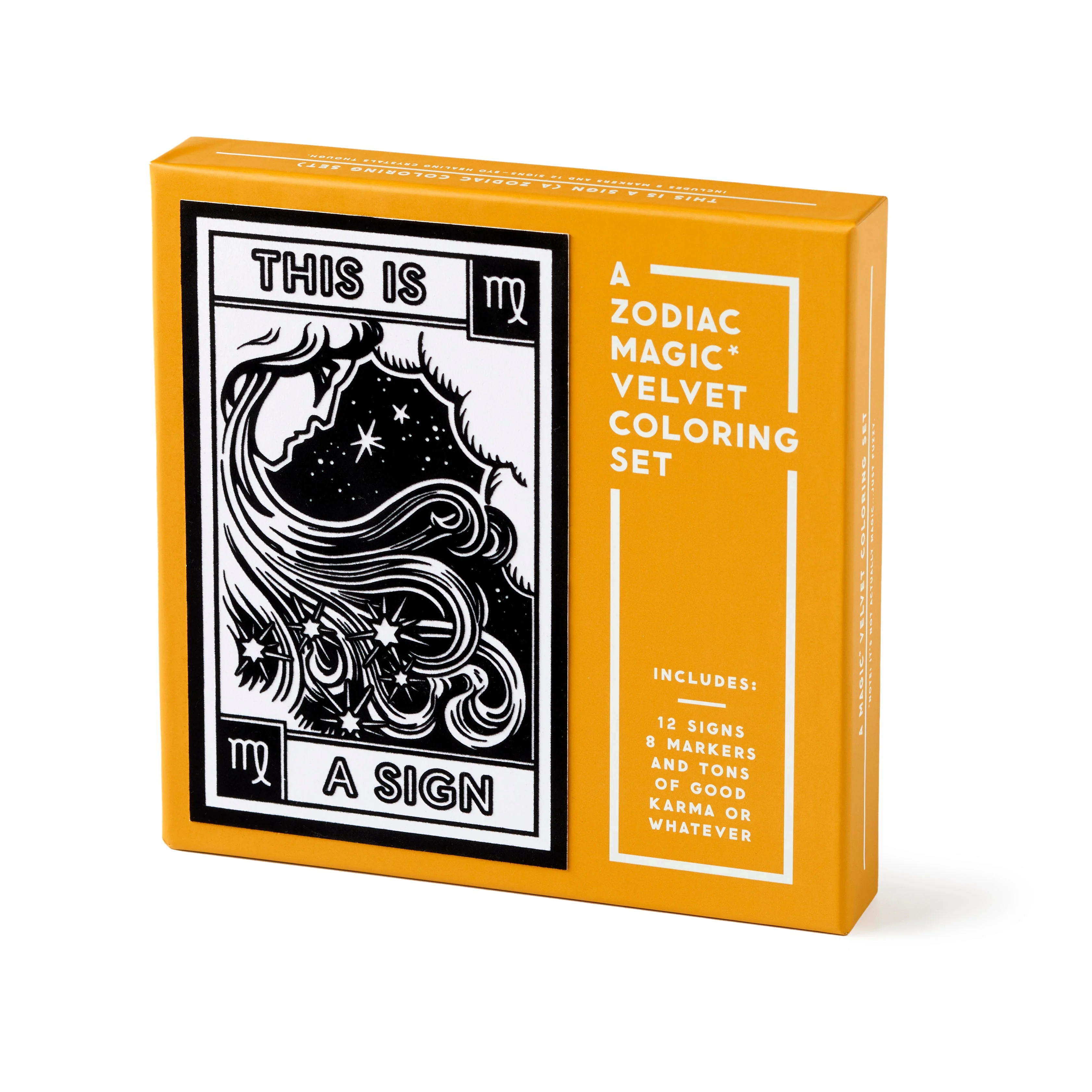 Brass Monkey This Is A Sign Zodiac Magic Velvet Coloring Set